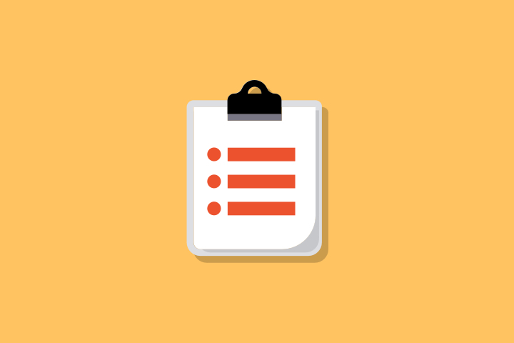 Image of a checklsit